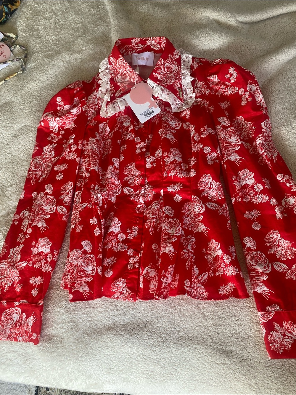 SELKIE | Secret Admirer Lace Curators Blouse Size L NWT
